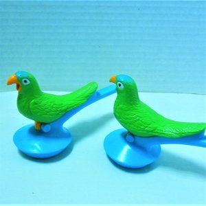 Vintage RARE SUBWAY Kids Meal Pak Premium TOY - (2)  PAULIE PARROT WHISTLE